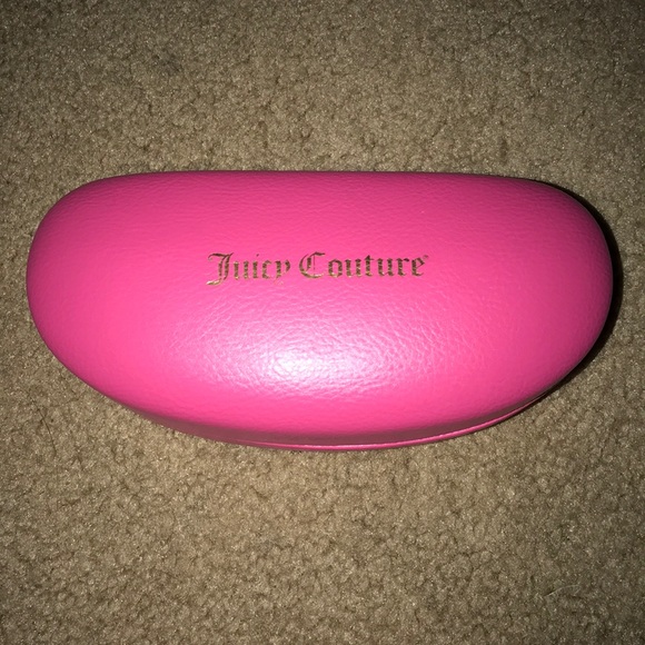 Juicy Couture Accessories - Juicy couture glasses case pink leather